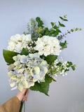 Serene Hydrangea & Eucalyptus Silk Bouquet